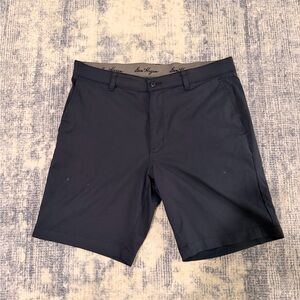 Hogan Men's Dark Gray Flat Front Shorts